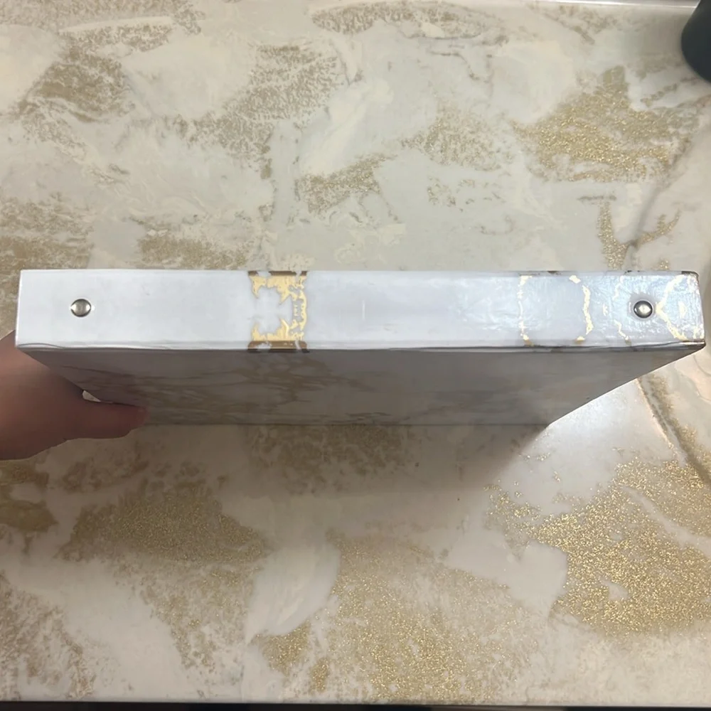 Gold marble binder